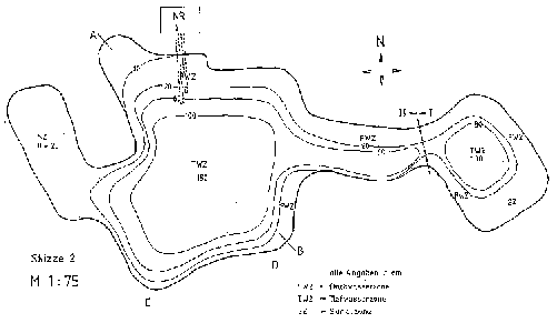Planungsskizze fr die Erweiterung des alten Teichs