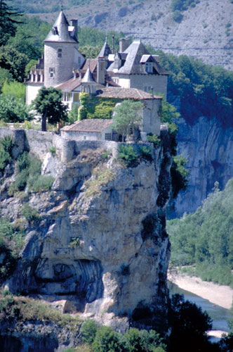 Le Belcastel hoch ber der Dordogne