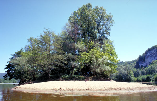 Insel in der Dordogne