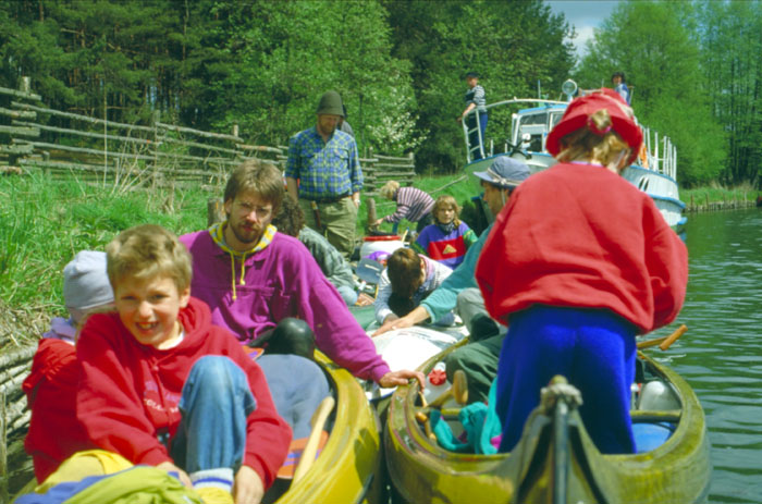 Warten auf die Schleusung
