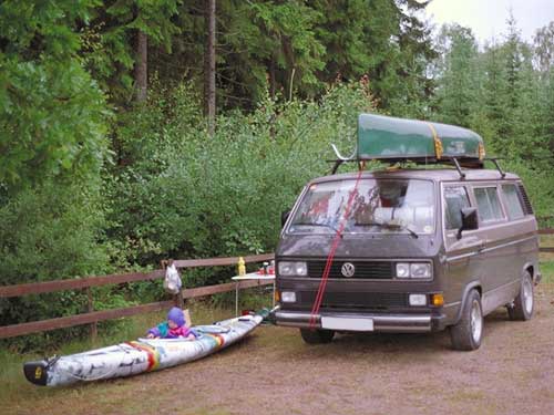 auf dem Parkplatz am Sven