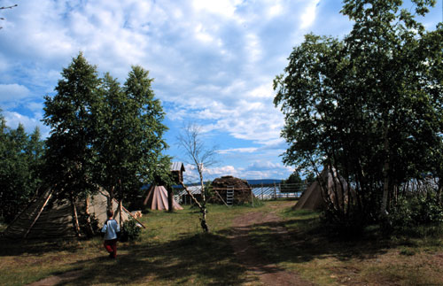 Arian im Lappenlager am Jukkasjrvi