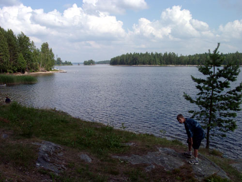 Blick vom Campingplatz zum Foxen