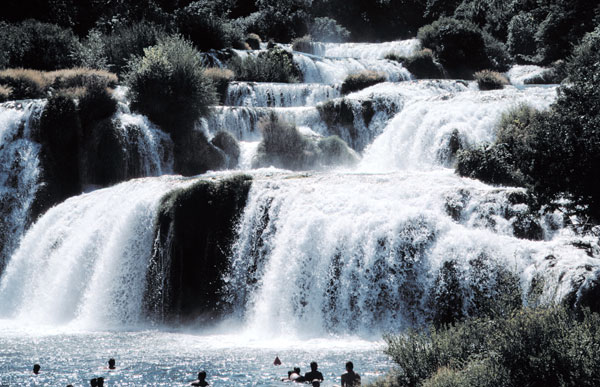 Baden im Krka-Nationalpark